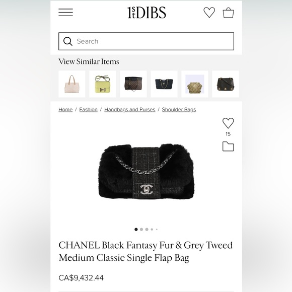 Chanel Black Fantasy Fur and Tweed Classic Flap Bag - Picture 10 of 10